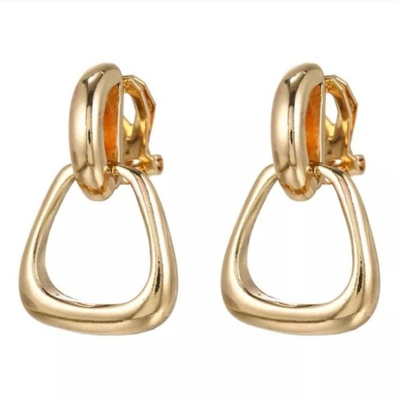 Clip On Door Knocker Lightweight Earrings - Picture 1 of 4